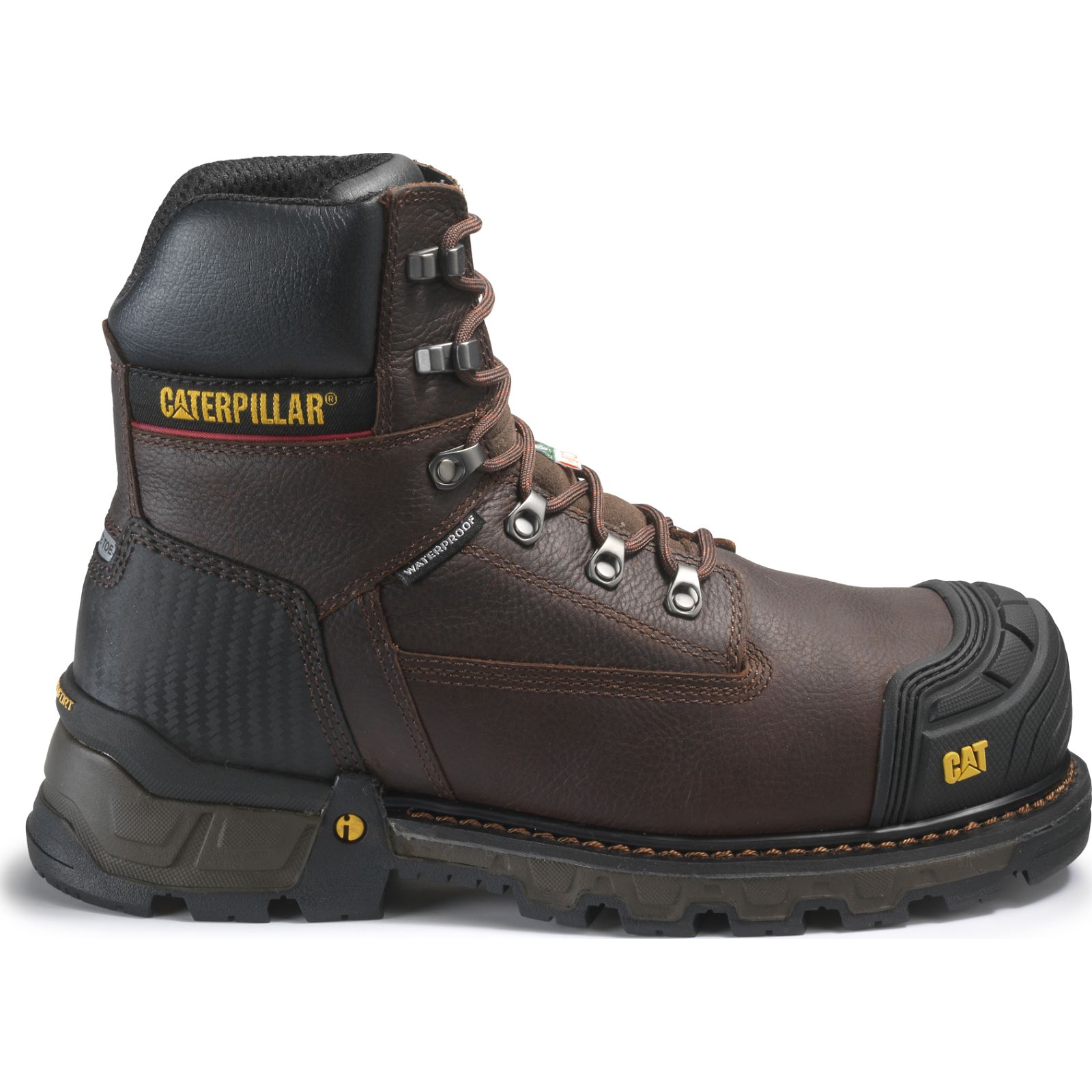 Caterpillar Boots Islamabad - Caterpillar Excavator Xl 6” Wp Tx Ct Csa Mens Work Boots Brown (109453-SNB)